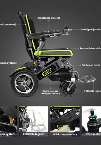 YE200旅行軽量電動車椅子とポータブル電動車椅子パンフレット
